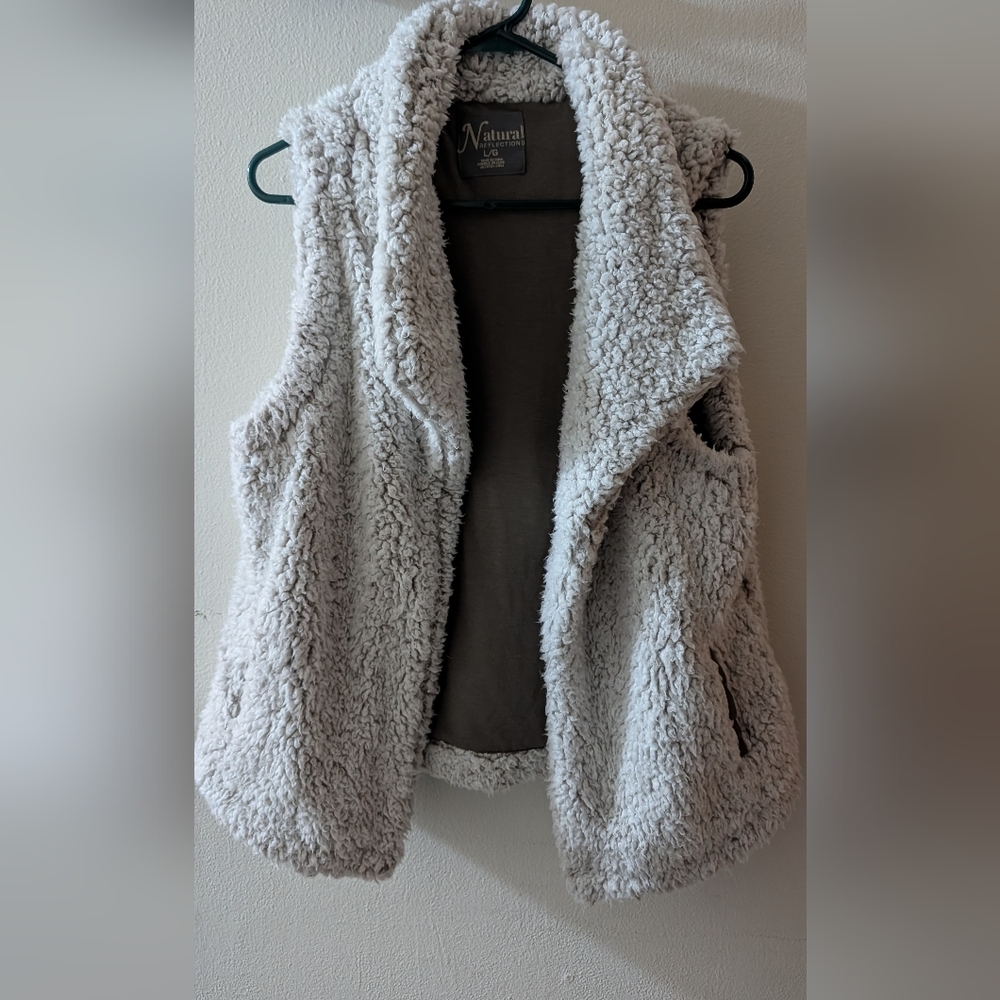 Natural Reflections Cream Teddy Jacket
